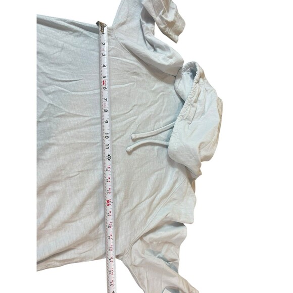 Vince Unisex Sweater L Light Blue Hoodie Pullover Slub Soft Cotton Athleisure - Picture 7 of 11